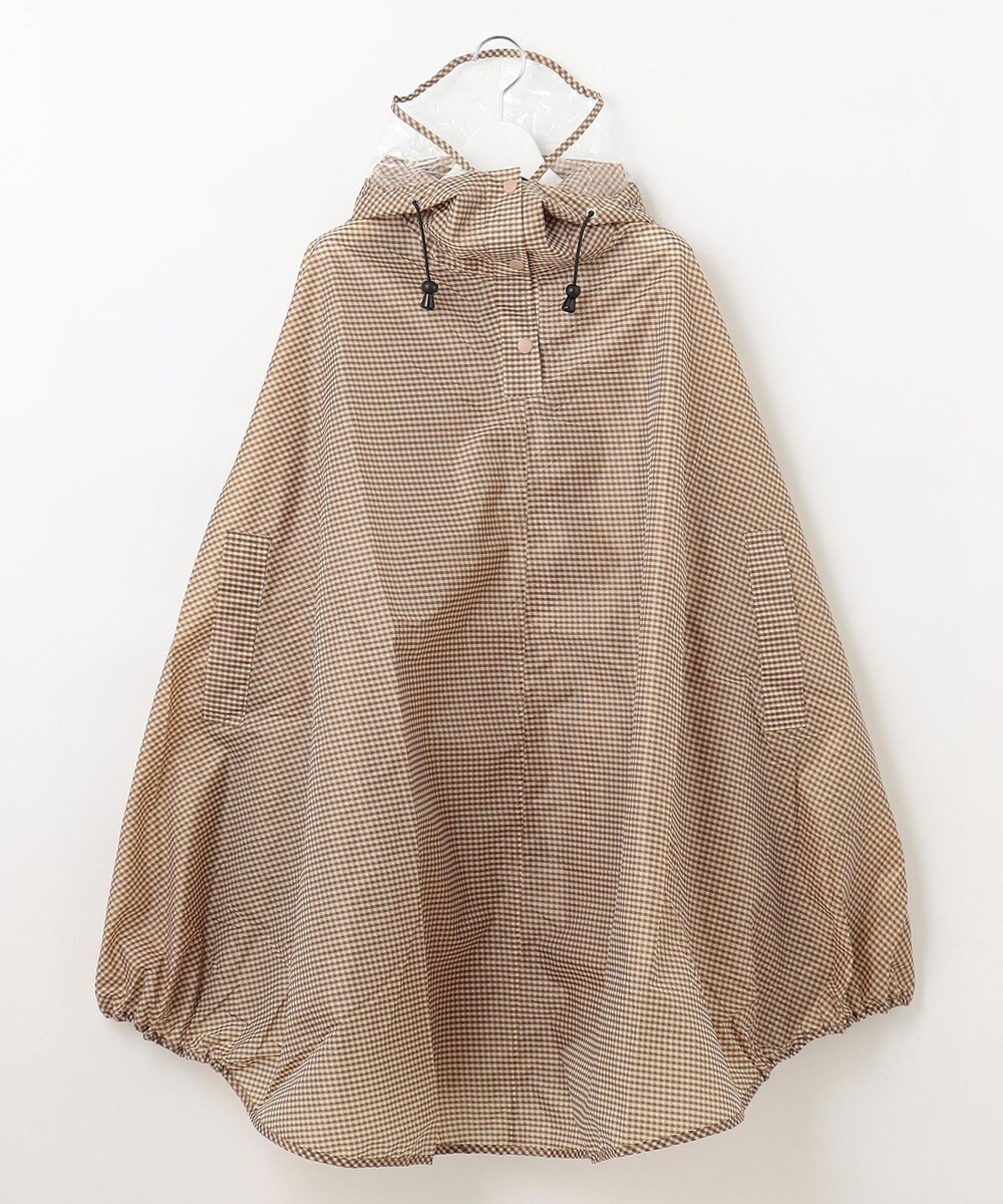 MOONBAT FLAT PURE サイクル レインポンチョ チェック 自転車 収納袋付き 