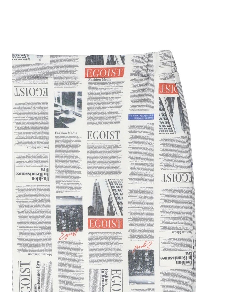 Green Parks ＥＧＯＩＳＴ　マガジンプリントスカート 