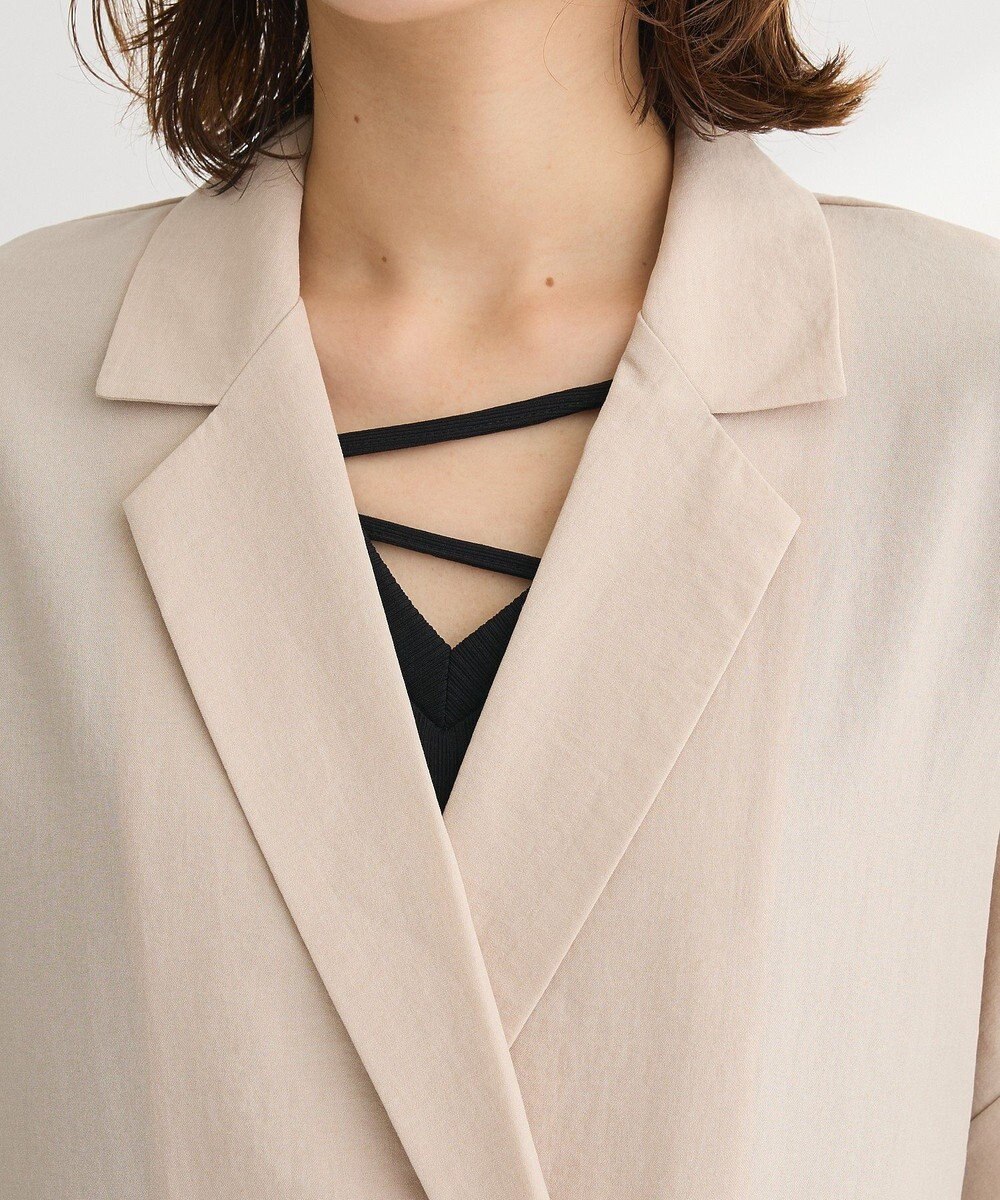 Green Parks 麻調フレンチスリーブジャケット 