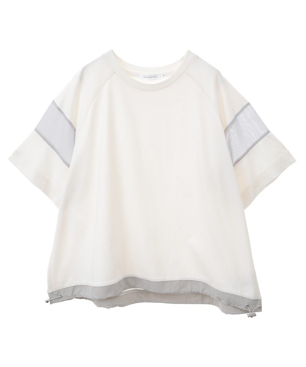 AMERICAN HOLIC 異素材ライン切替プルオーバー 