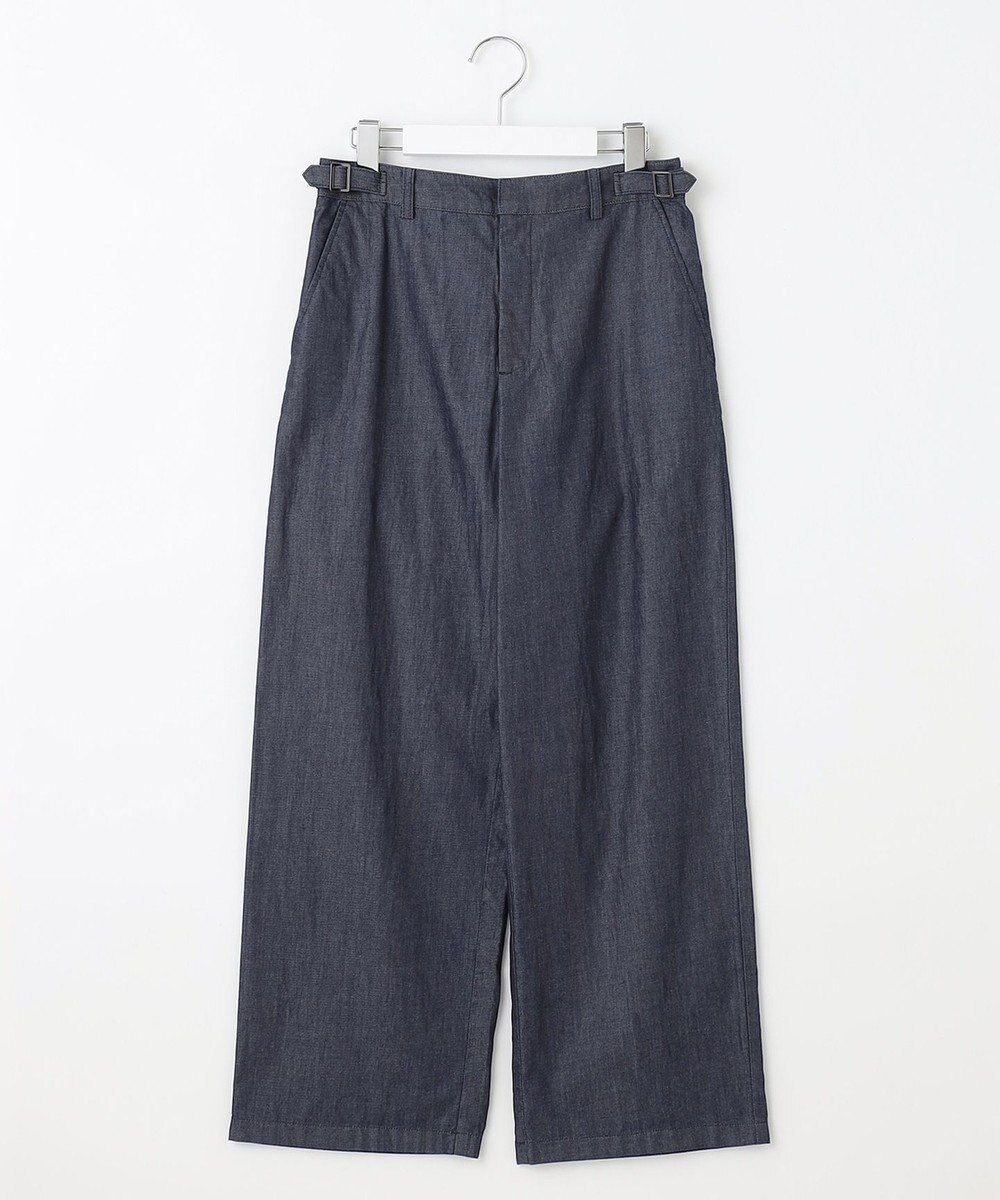 J.PRESS LADIES L 【洗える】ライトデニム セミワイド パンツ 