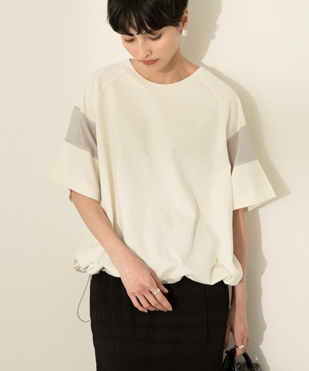 AMERICAN HOLIC 異素材ライン切替プルオーバー 