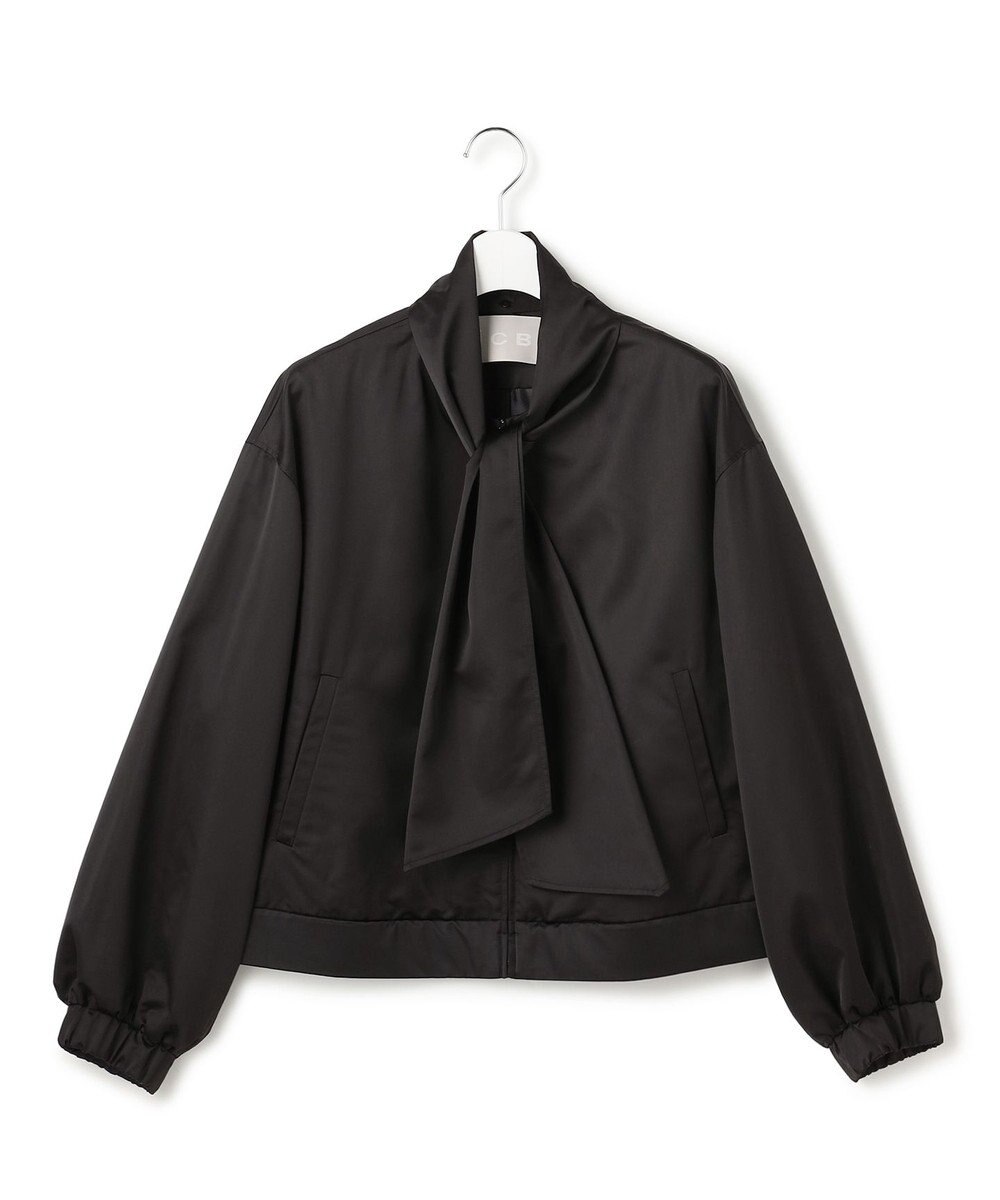 ICB 【先行予約・2WAY】 ダルグロッシーサテン ボウタイ付きブルゾン 