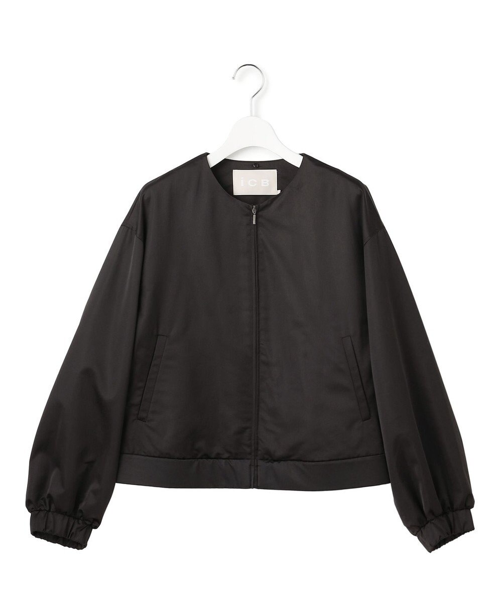 ICB 【先行予約・2WAY】 ダルグロッシーサテン ボウタイ付きブルゾン 