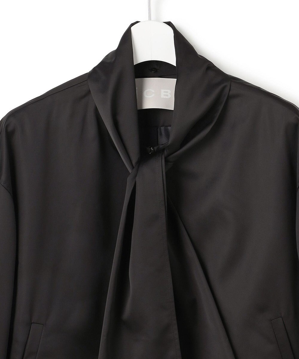 ICB 【先行予約・2WAY】 ダルグロッシーサテン ボウタイ付きブルゾン 