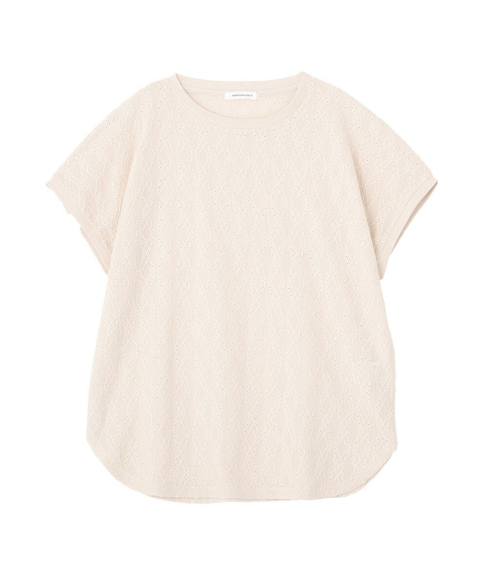 AMERICAN HOLIC フレンチスリーブ総レースプルオーバー 