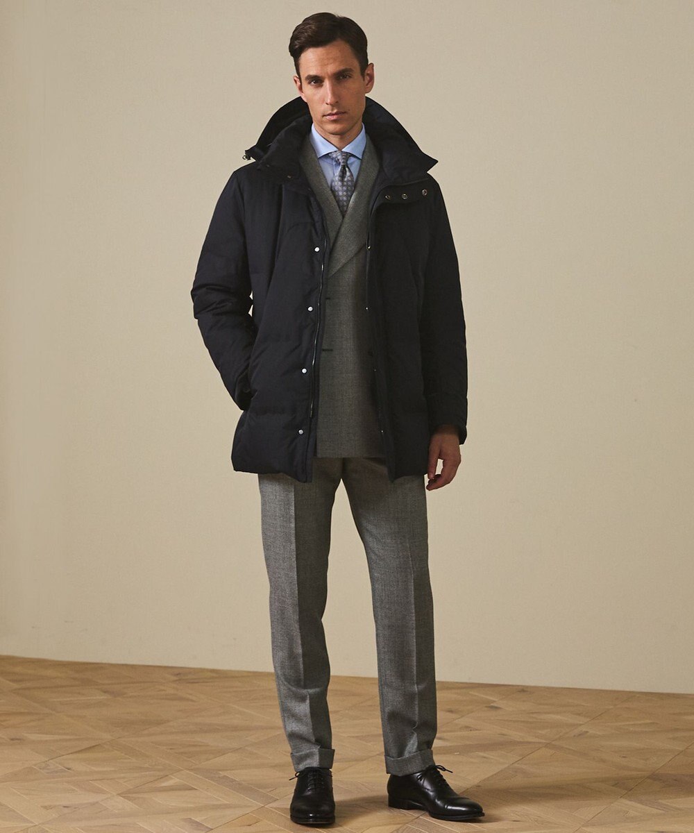 GOTAIRIKU WEB限定【仕事で着られる】ドレスダウンコート_ストレッチツイル_25年新作 