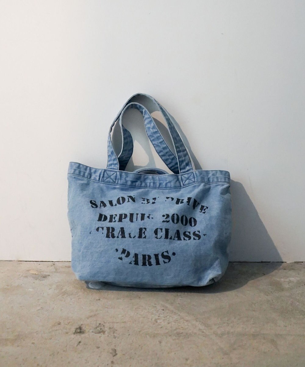 GRACE CONTINENTAL レタードデニムトート 