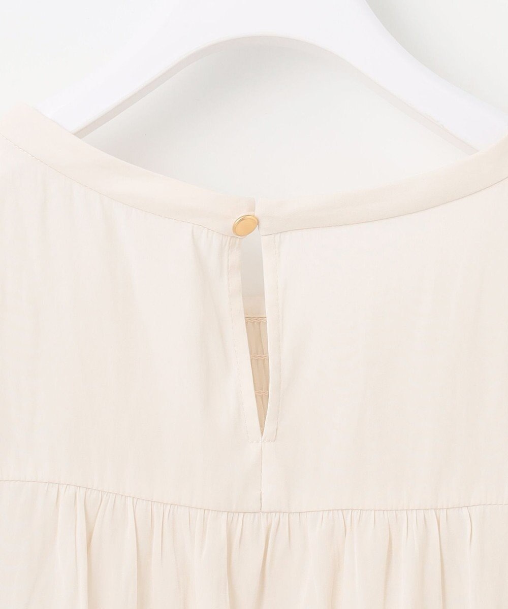 ANY SIS L 【洗える】シャーリングツヤ ブラウス 