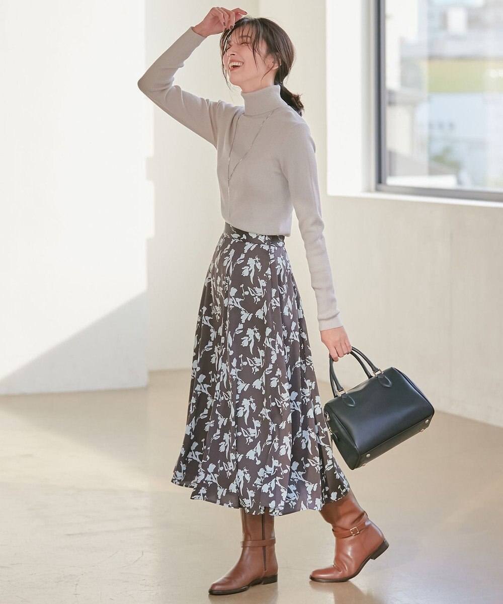 23区 【CLASSY.1月号掲載】ウーステッドウール タートルネック ニット 