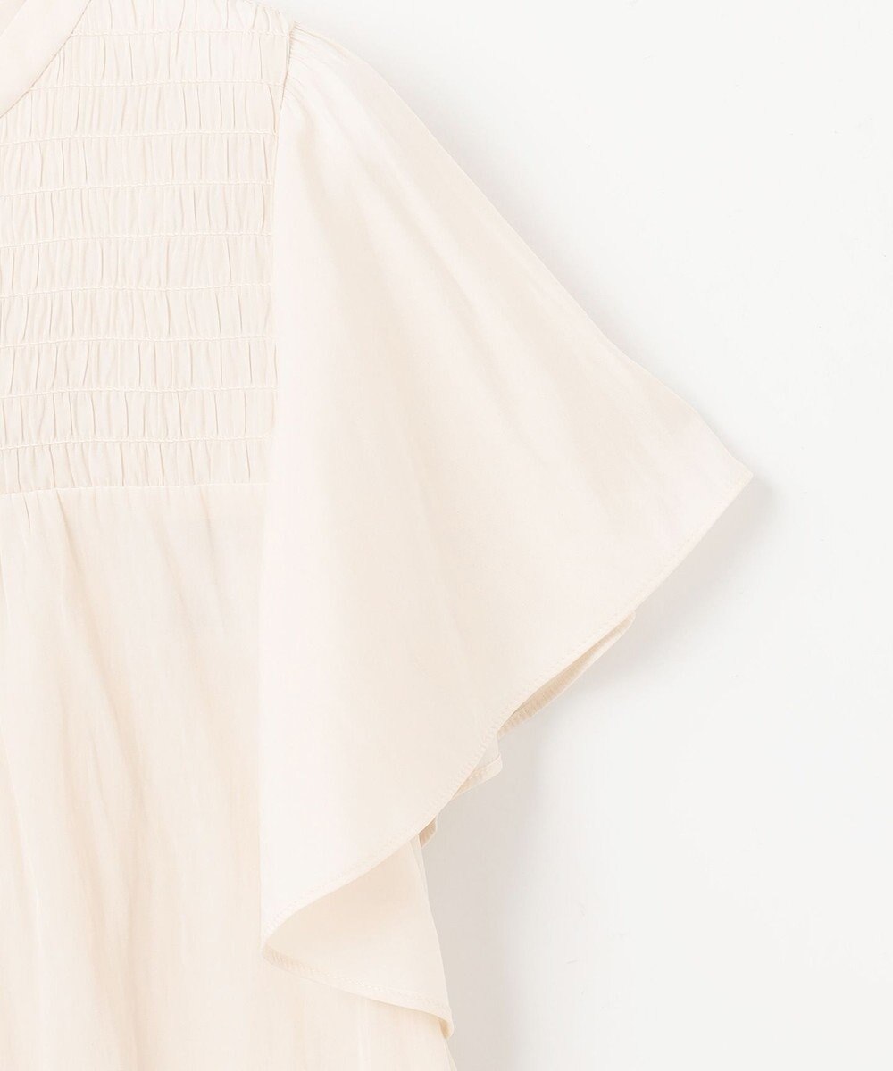 ANY SIS L 【洗える】シャーリングツヤ ブラウス 