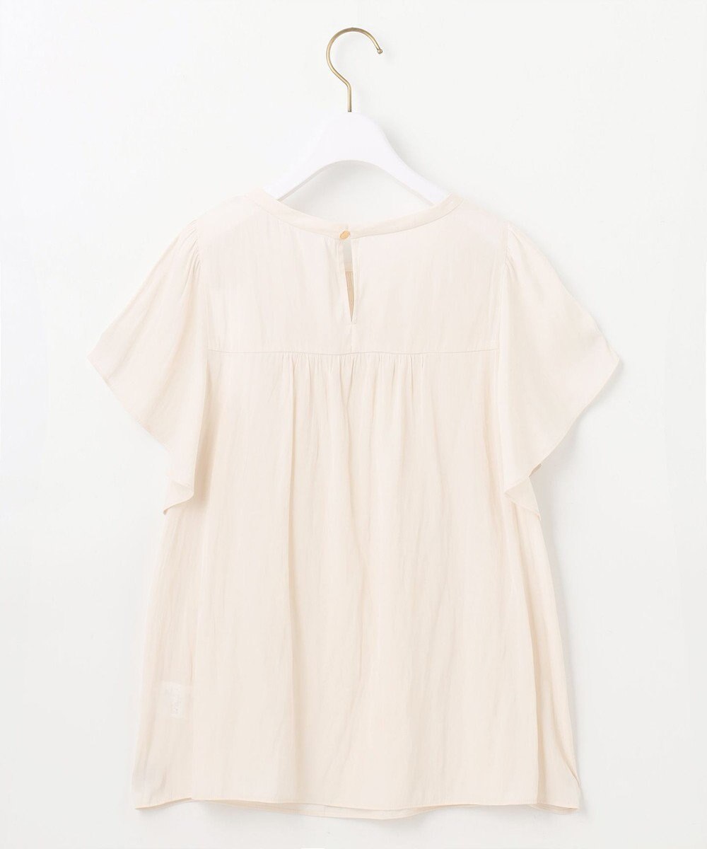 ANY SIS L 【洗える】シャーリングツヤ ブラウス 