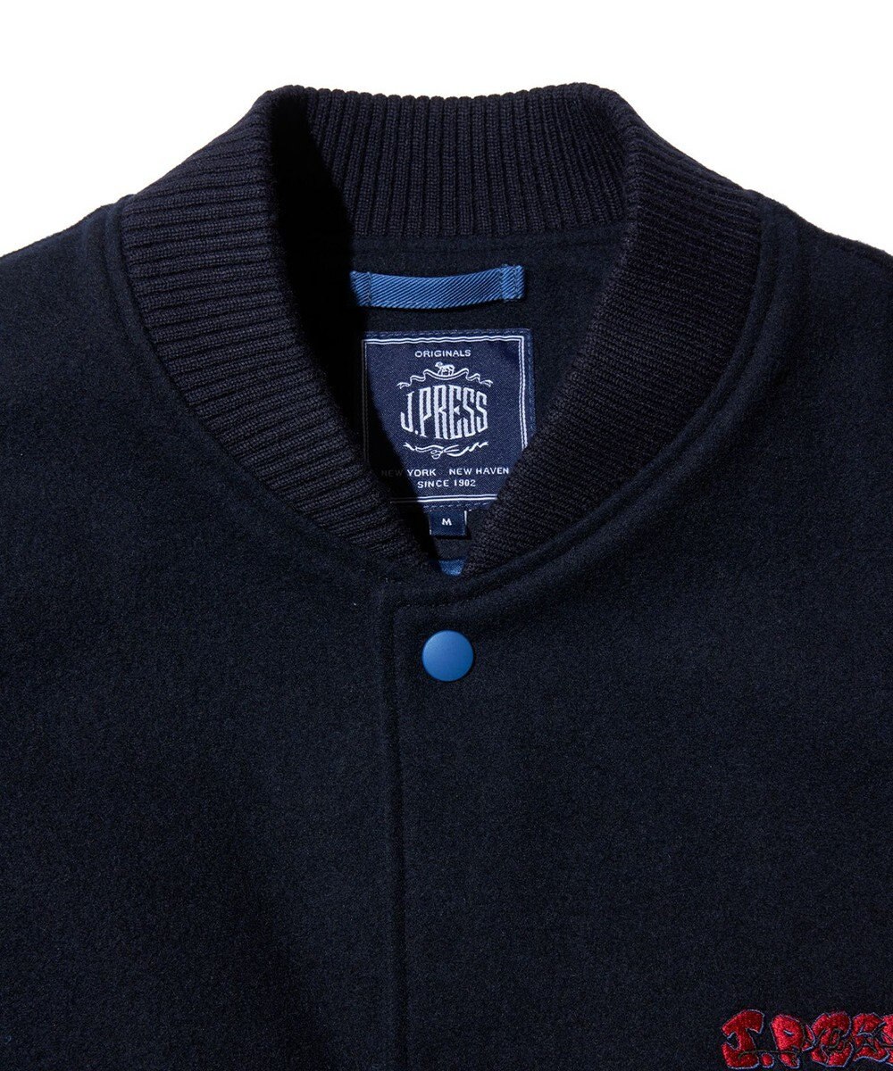 J.PRESS MEN 【J.PRESS ORIGINALS】GRAFFITI VARSITY MELTON JACKET / JAPAN MADE 
