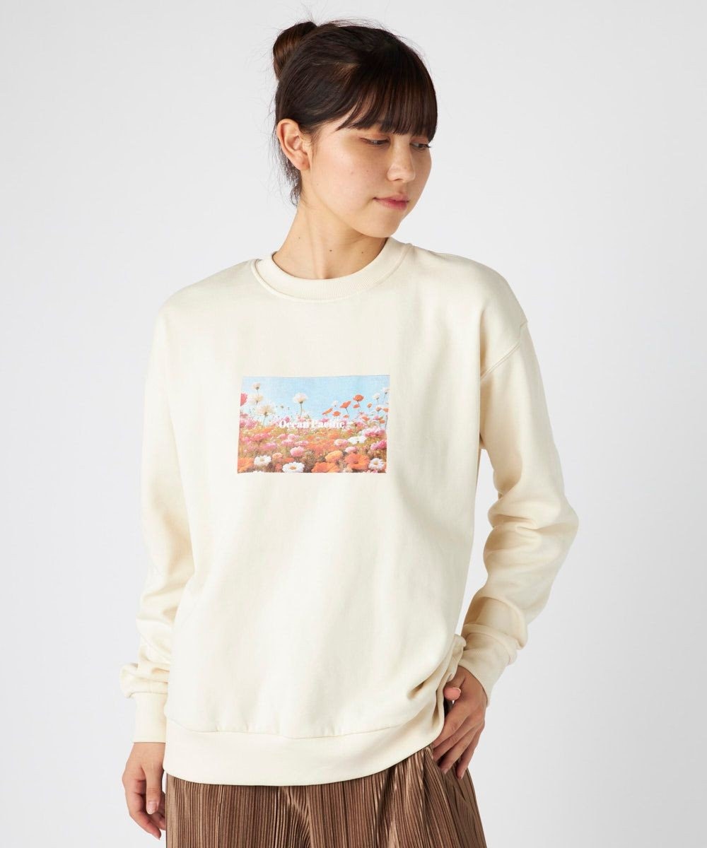 OP／FILA 【ocean pacific】Daily Cozy/あったか裏起毛フォトプリントスウェット 
