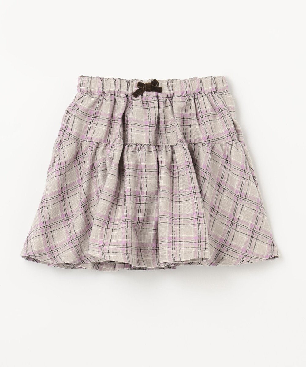 ANY KIDS チェック柄/アニマル柄スカパン 