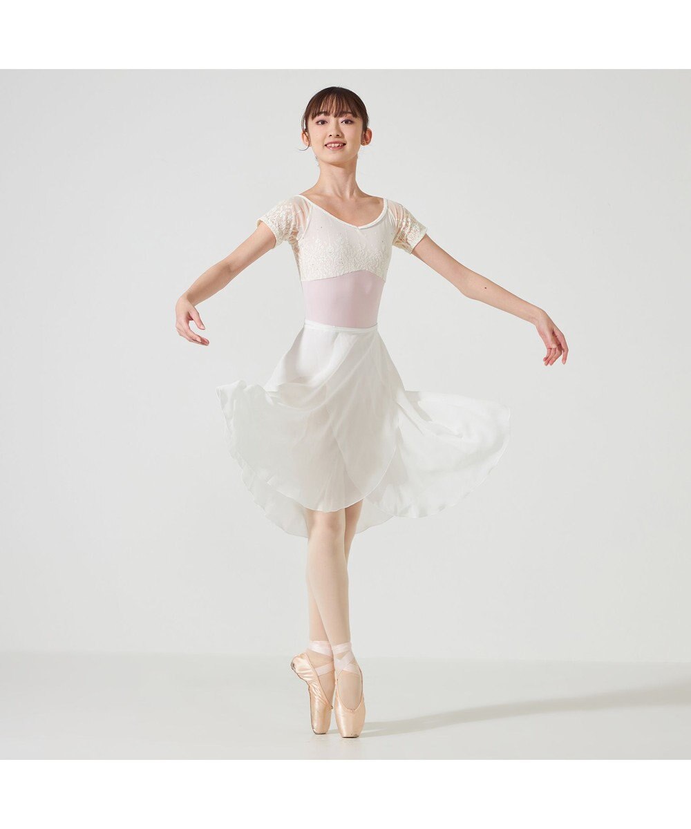 Chacott ◎【Nela ライン】ハーフスリーブレオタード 