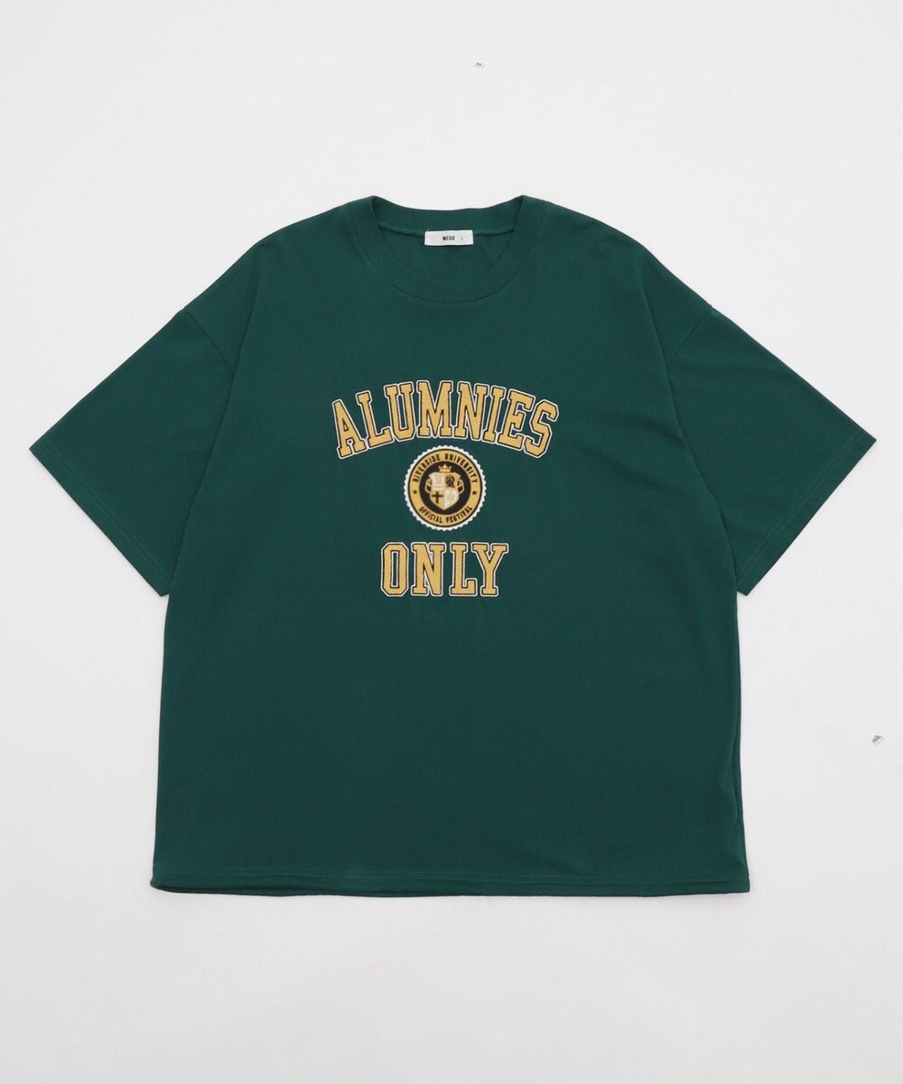 WEGO 【接触冷感/ユニセックス着用ITEM】カレッジロゴグラフィックT（SS） 