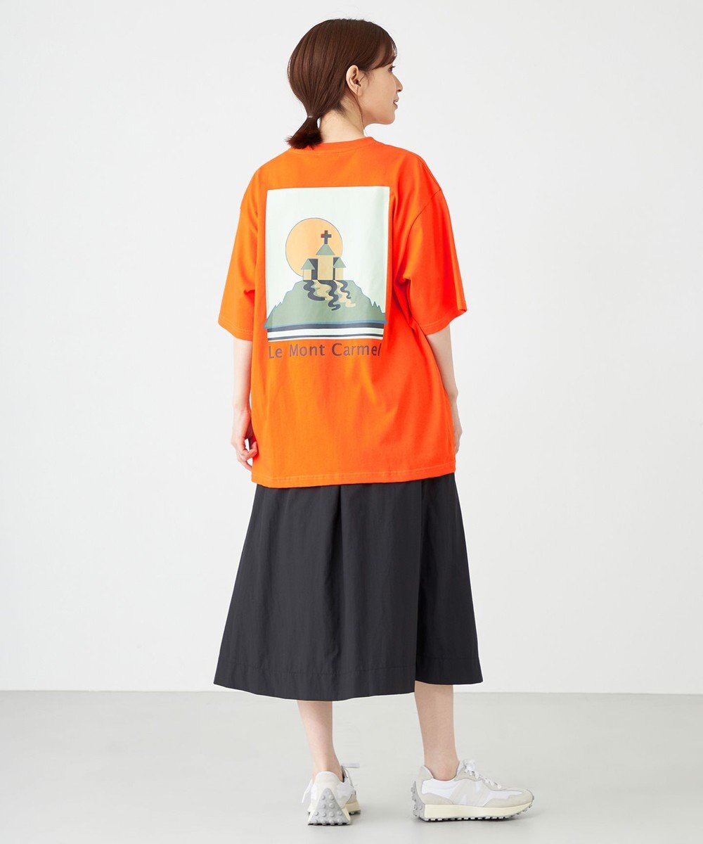 SHARE PARK LADIES 【EC限定カラーあり・UVカット・吸水速乾】カラフルロゴバックプリントＴシャツ 