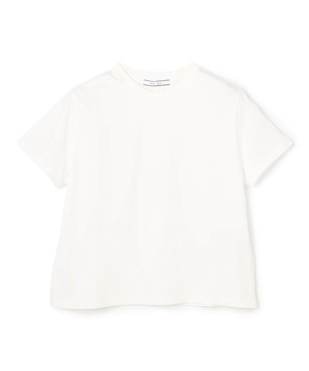 BEIGE， DIOP / スビンコットン クロップドTシャツ 