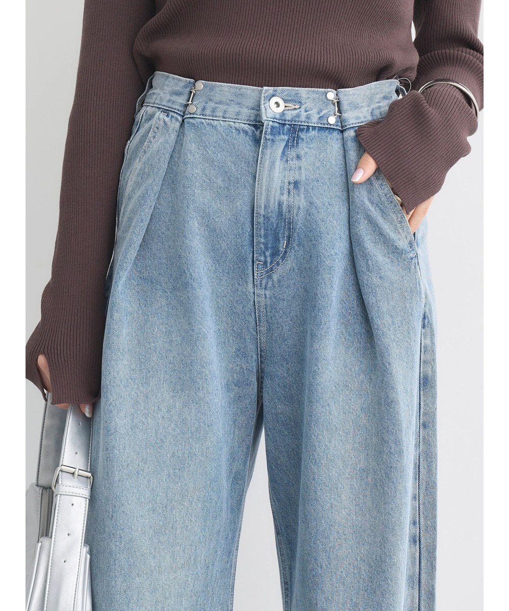 earth music&ecology タックホックデニムパンツ 