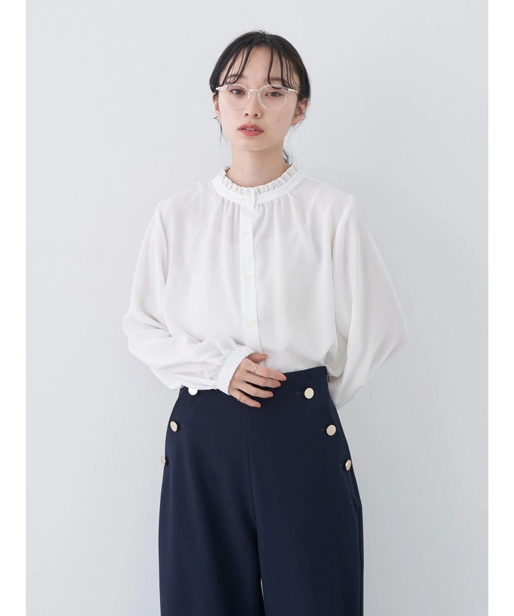earth music&ecology ２ＷＡＹスタンドフリルブラウス 