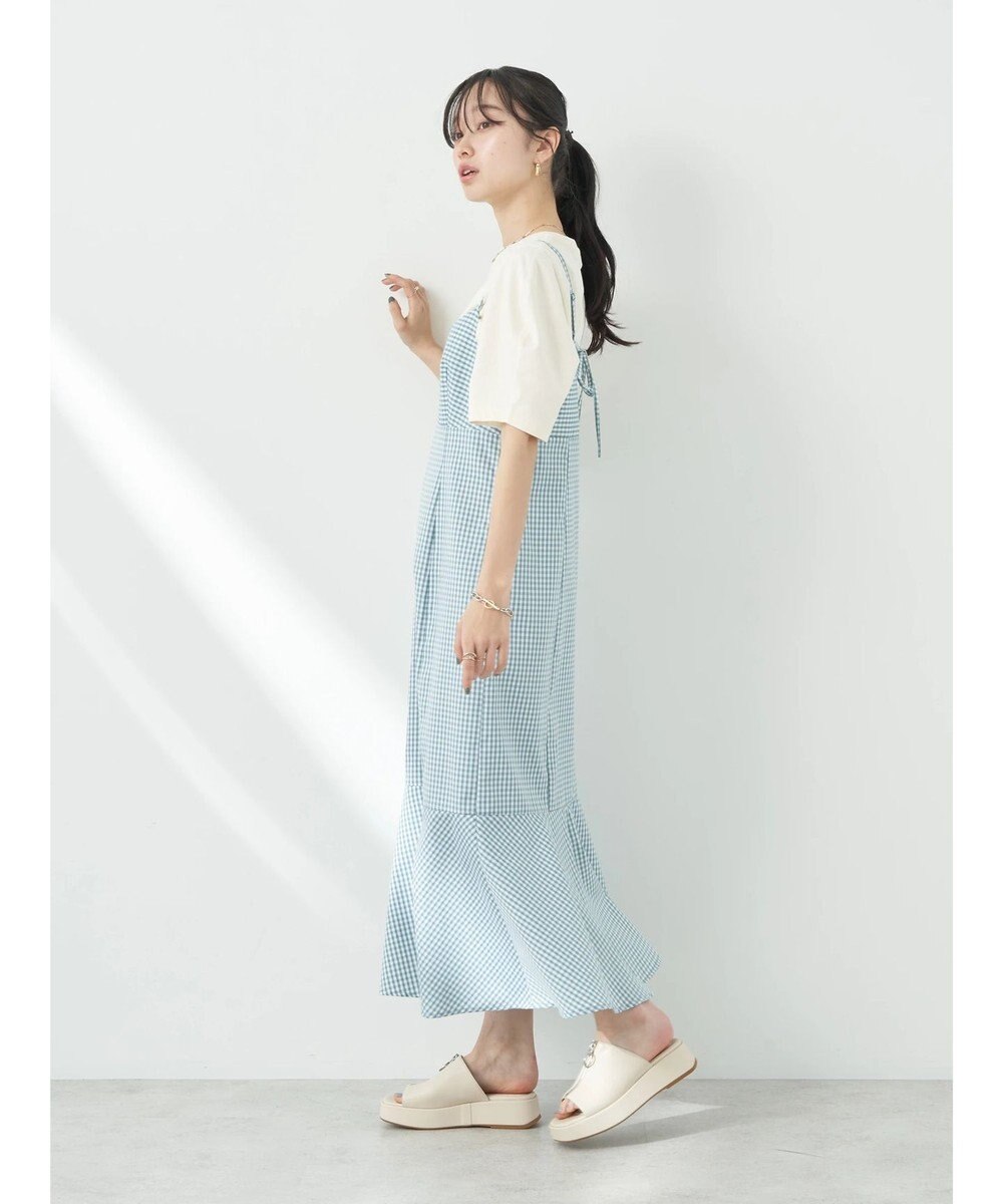 earth music&ecology チェックマーメイドキャミワンピース 