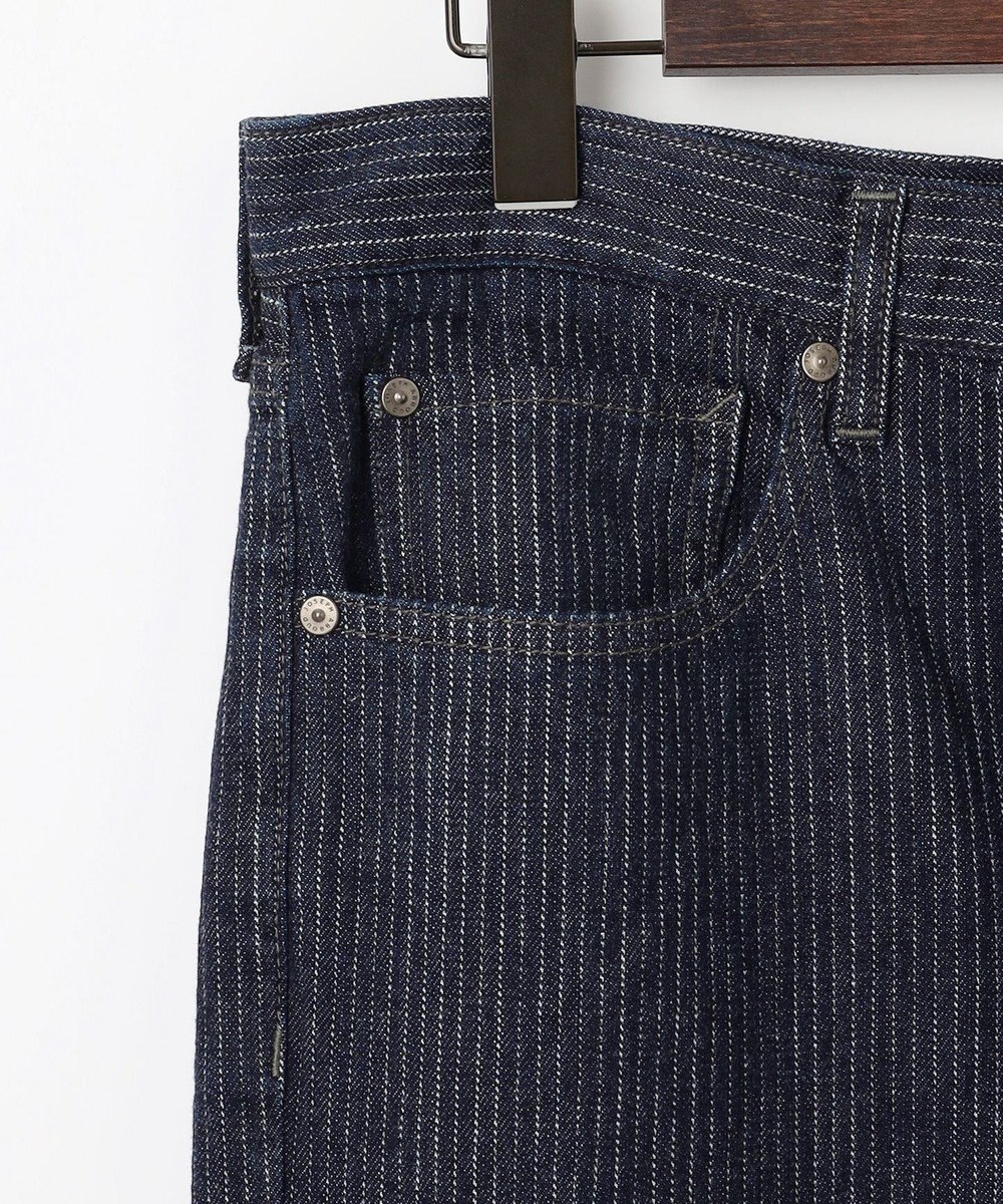 JOSEPH ABBOUD 【ストレッチ/JAPANファブリック/きれいめ】ストライプジャカード デニム 