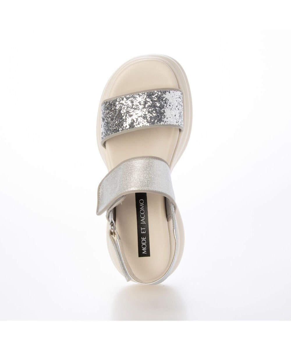 MODE ET JACOMO <MODE ET JACOMO>ボリュームソールグリッターサンダル 
