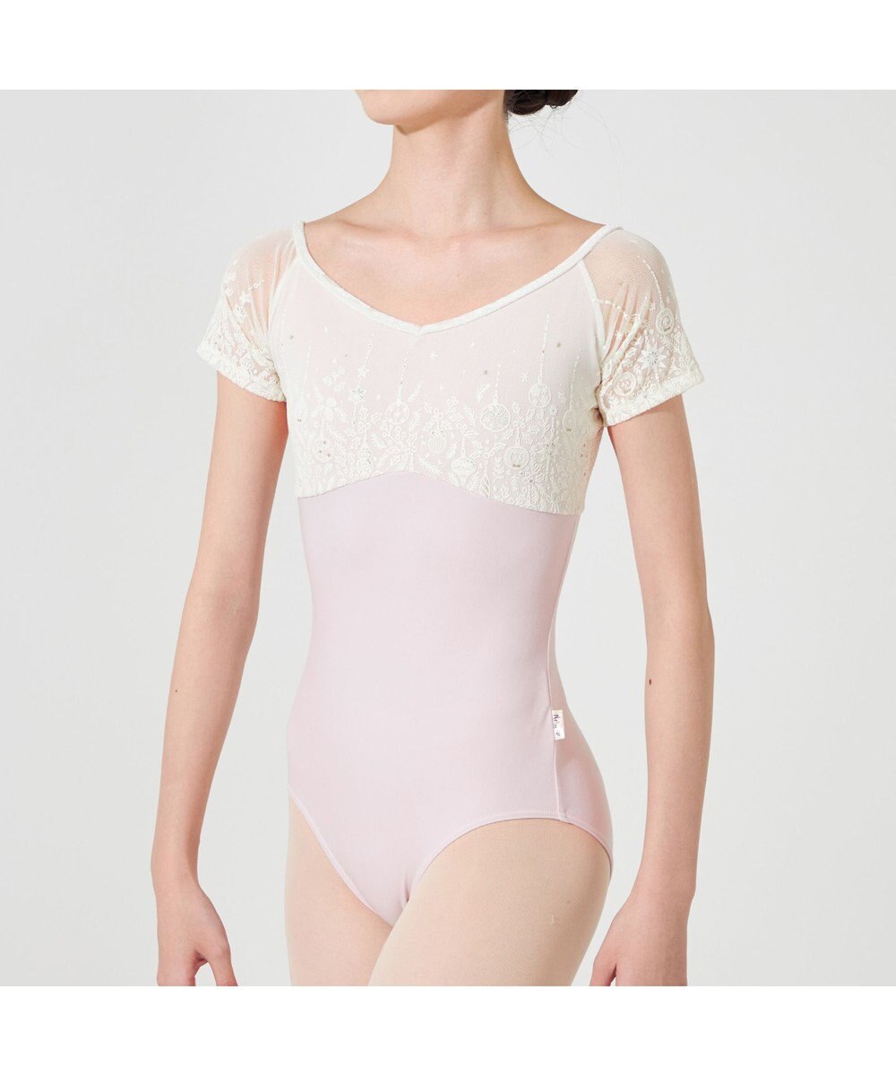 Chacott ◎【Nela ライン】ハーフスリーブレオタード 