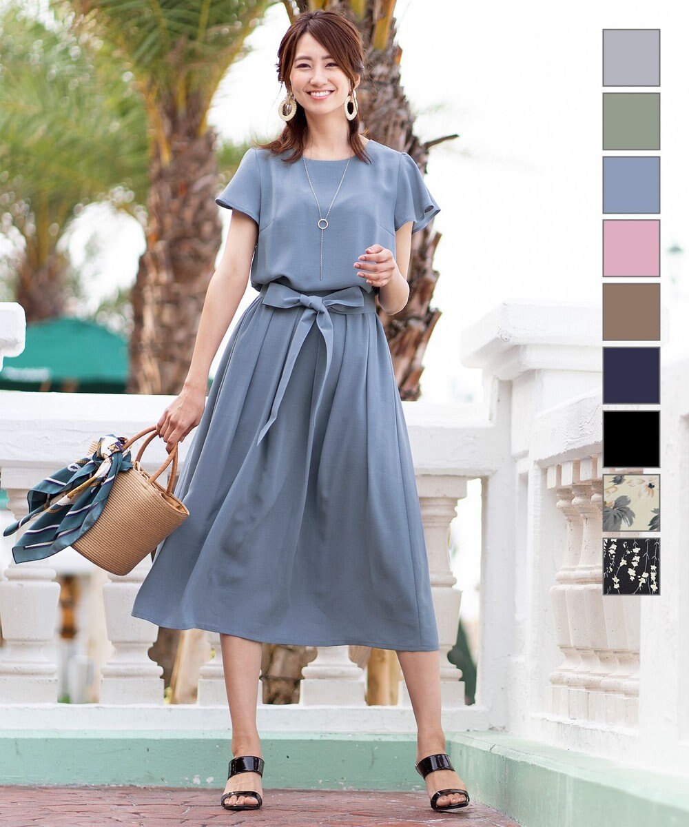 洗える 大人上品なフレンチフレア袖ワンピース Tiaclasse ファッション通販 公式通販 オンワード クローゼット 洗える 大人上品なフレンチフレア袖ワンピース Tiaclasse ファッション通販 公式通販 オンワード クローゼット