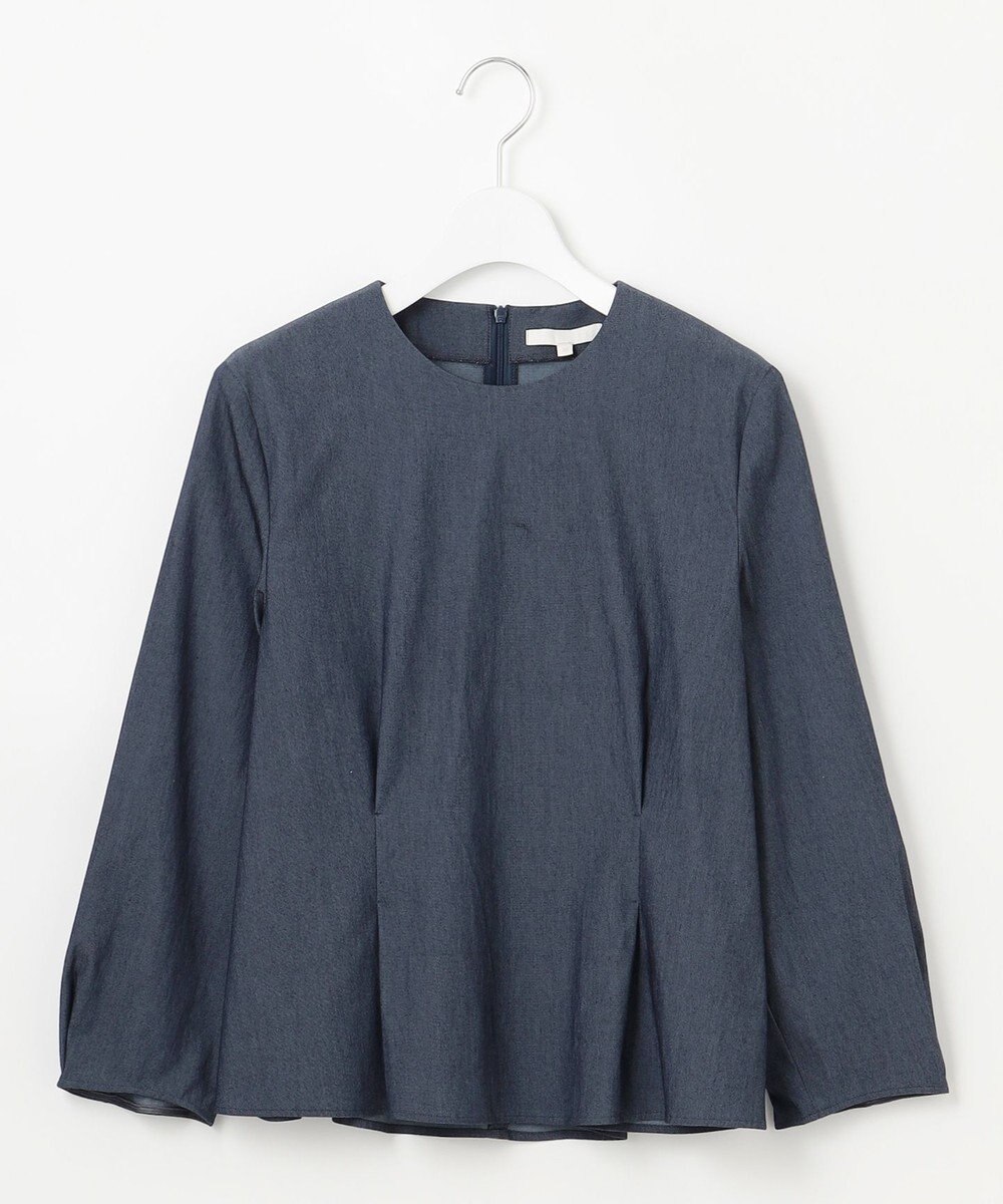 自由区 S 【セットアップ対応・洗える】ドレープツイルプルオーバー ブラウス 