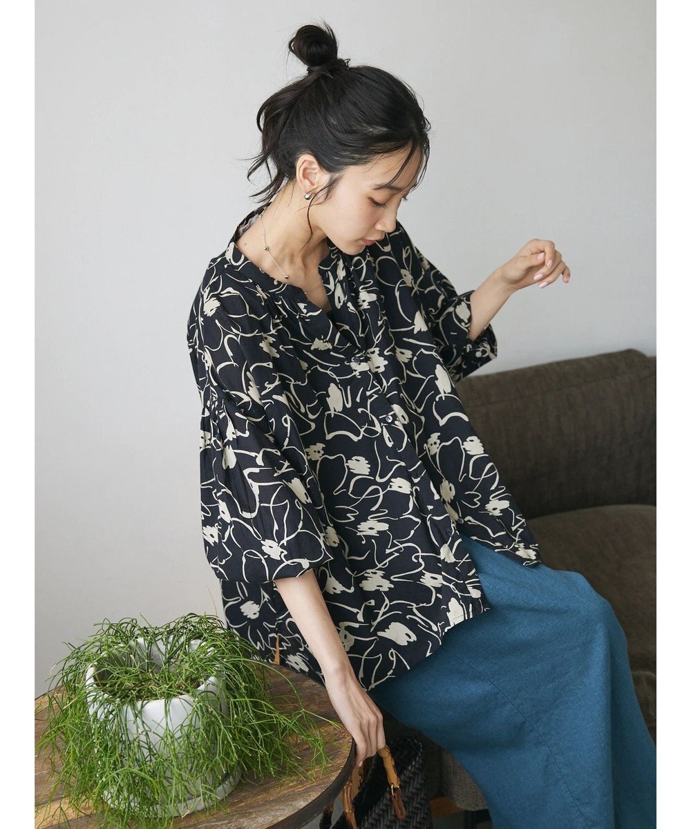 CRAFT STANDARD BOUTIQUE インド綿アソート柄シャツチュニック 