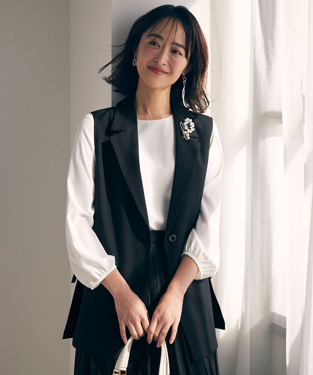 ANY SIS 【洗える】テーラード ジレ 