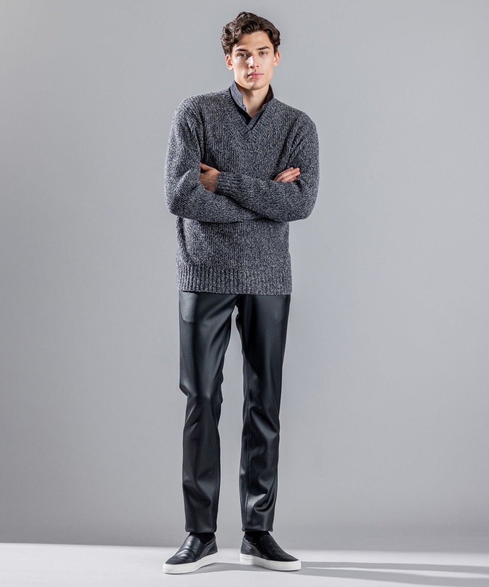 JOSEPH HOMME ツイルネルジャージー　ウイングカラーシャツ 