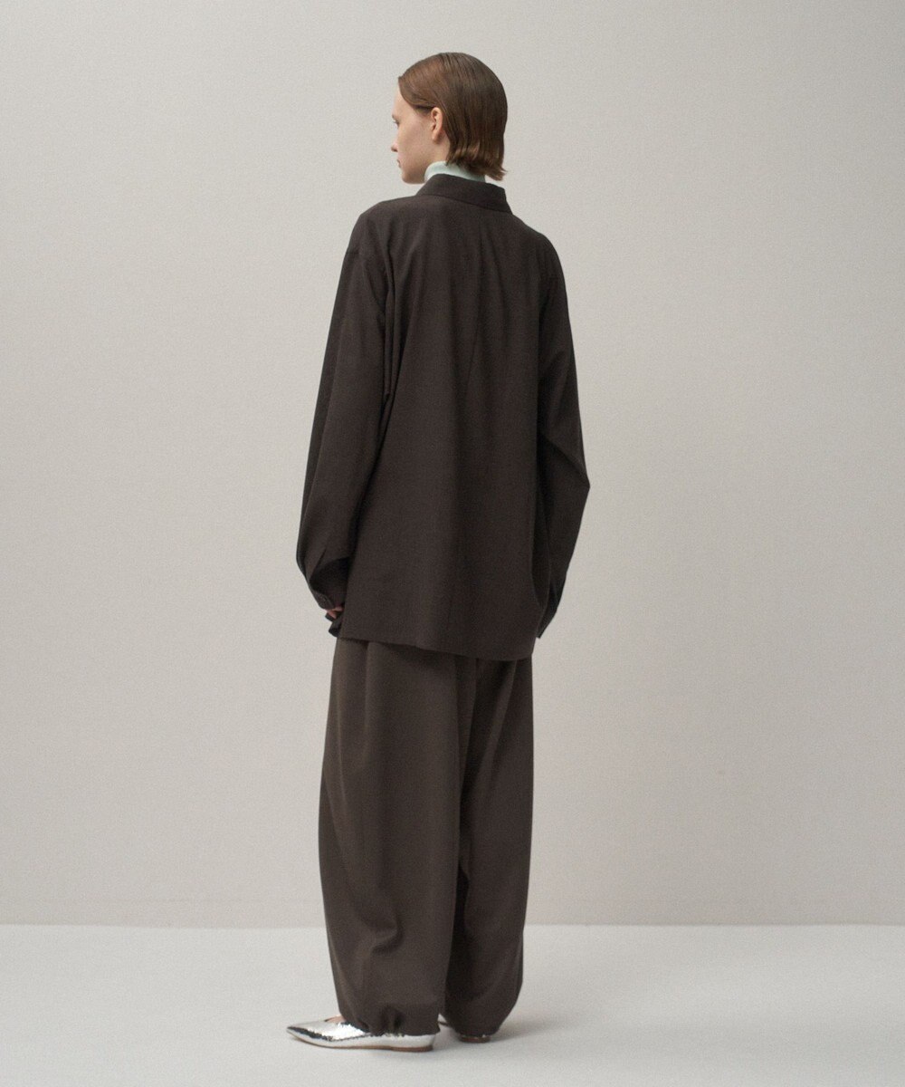 ATON TWIST WOOL WASHER | オーバーサイズシャツ - UNISEX 