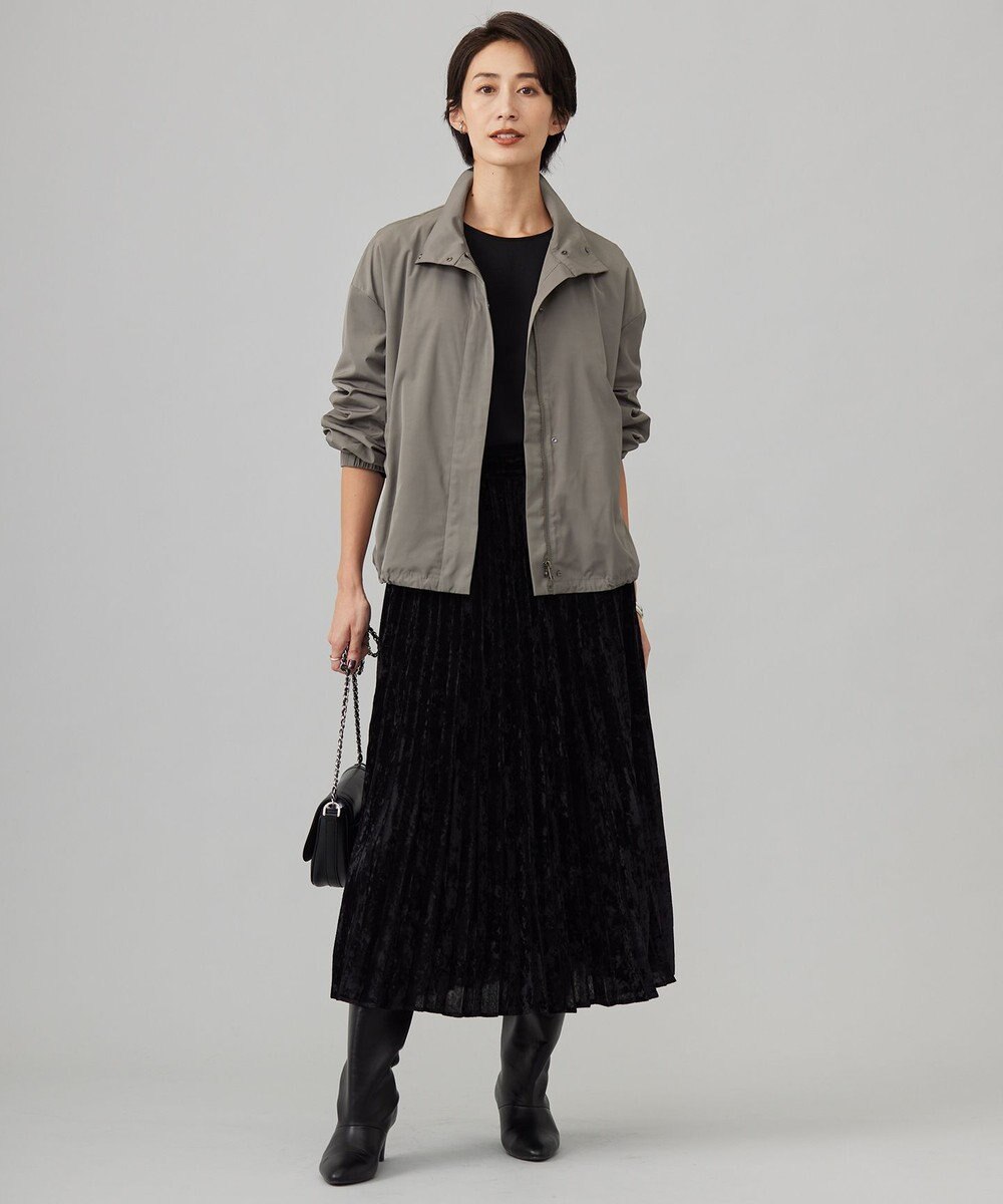 ICB 【洗える】 エステルメモリータフタ ブルゾン 