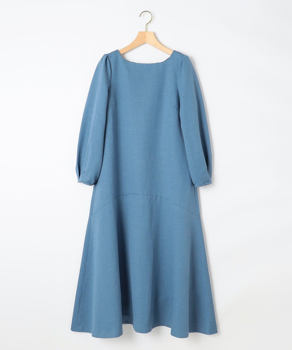 組曲 L ラメジャカード ボートネックワンピース 