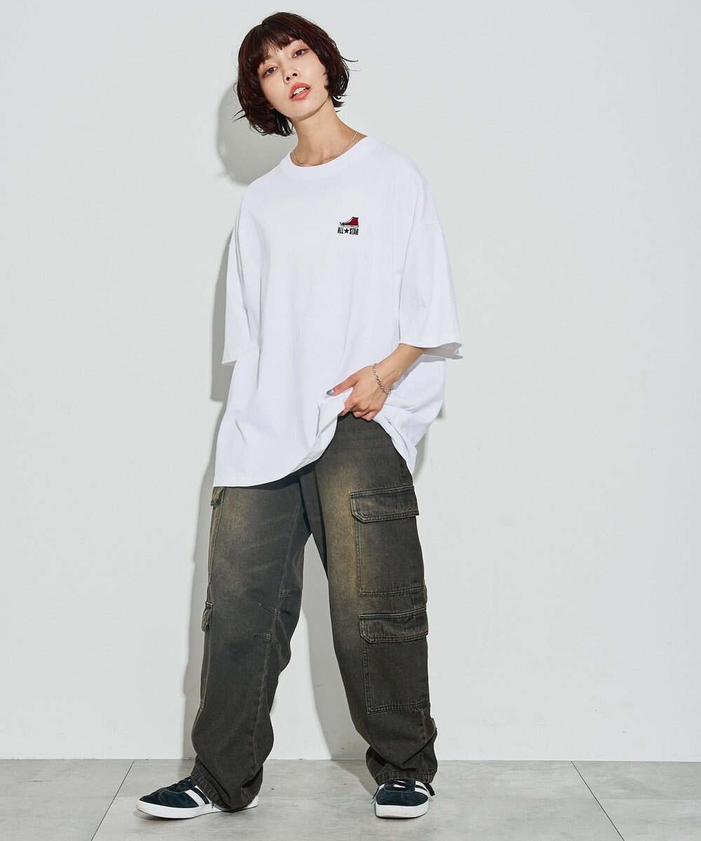 WEGO 【ユニセックス着用ITEM/綿100％/MLサイズ展開】CONVERSEワンポイントT 