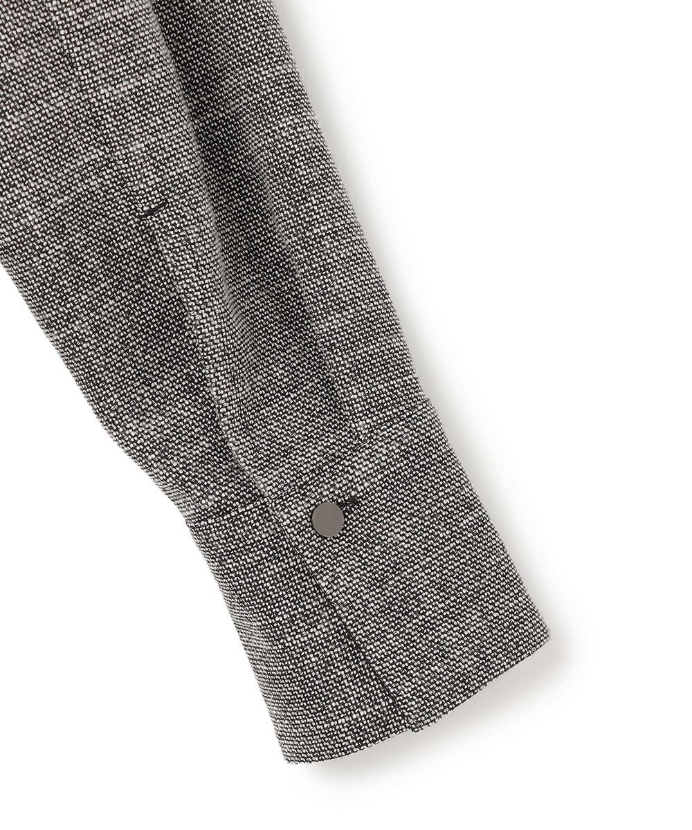 ICB L ライトスラブツイード シャツジャケット 