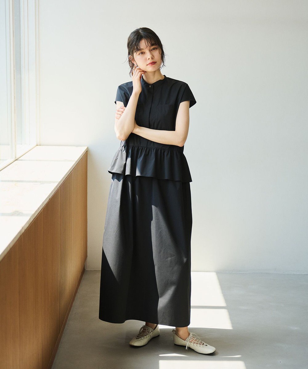 #Newans 【洗える】ラウンドフリルワンピース 