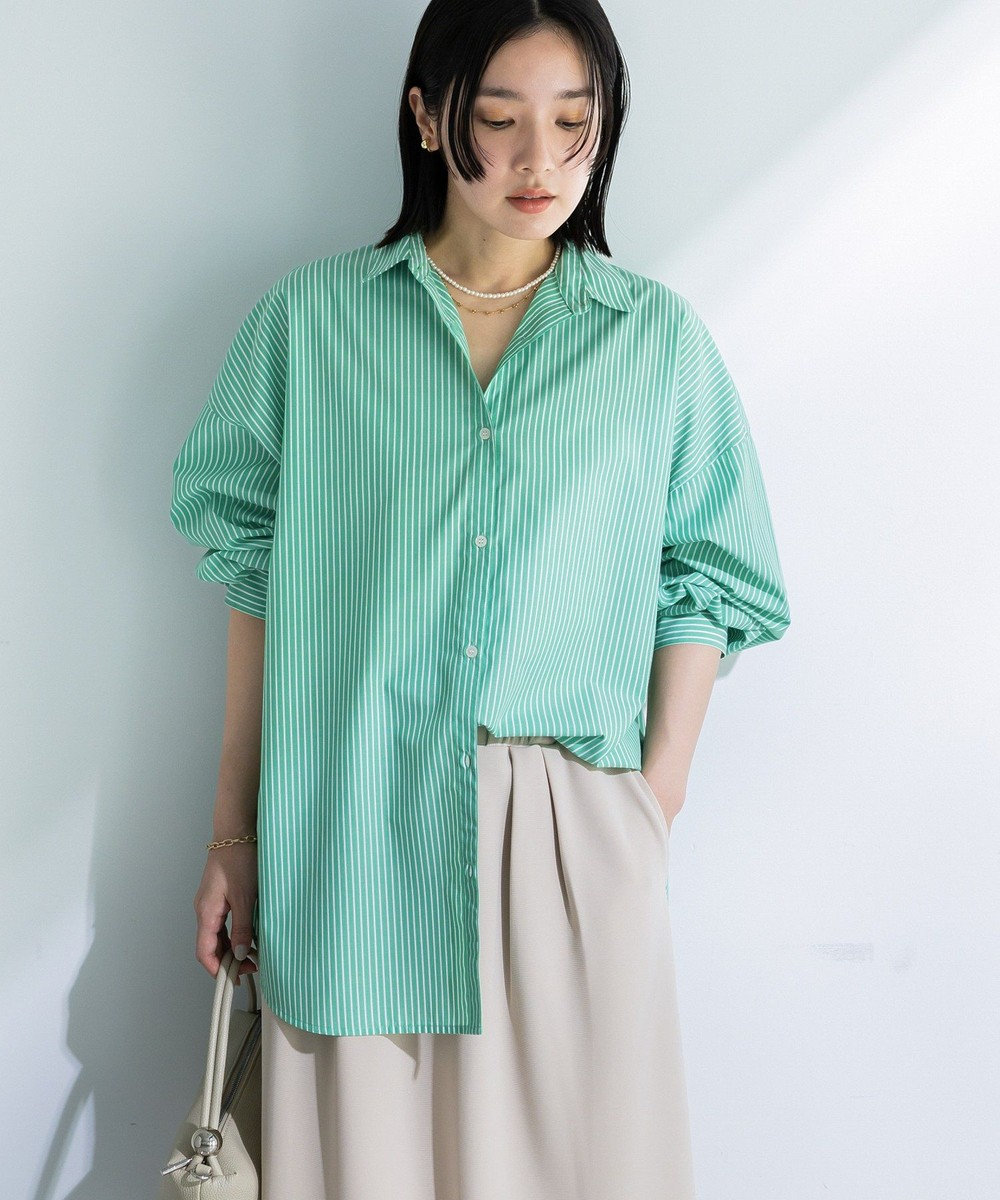 Green Parks イージーケア抜け衿シャツ 