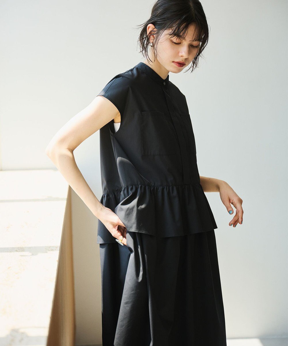 #Newans 【洗える】ラウンドフリルワンピース 