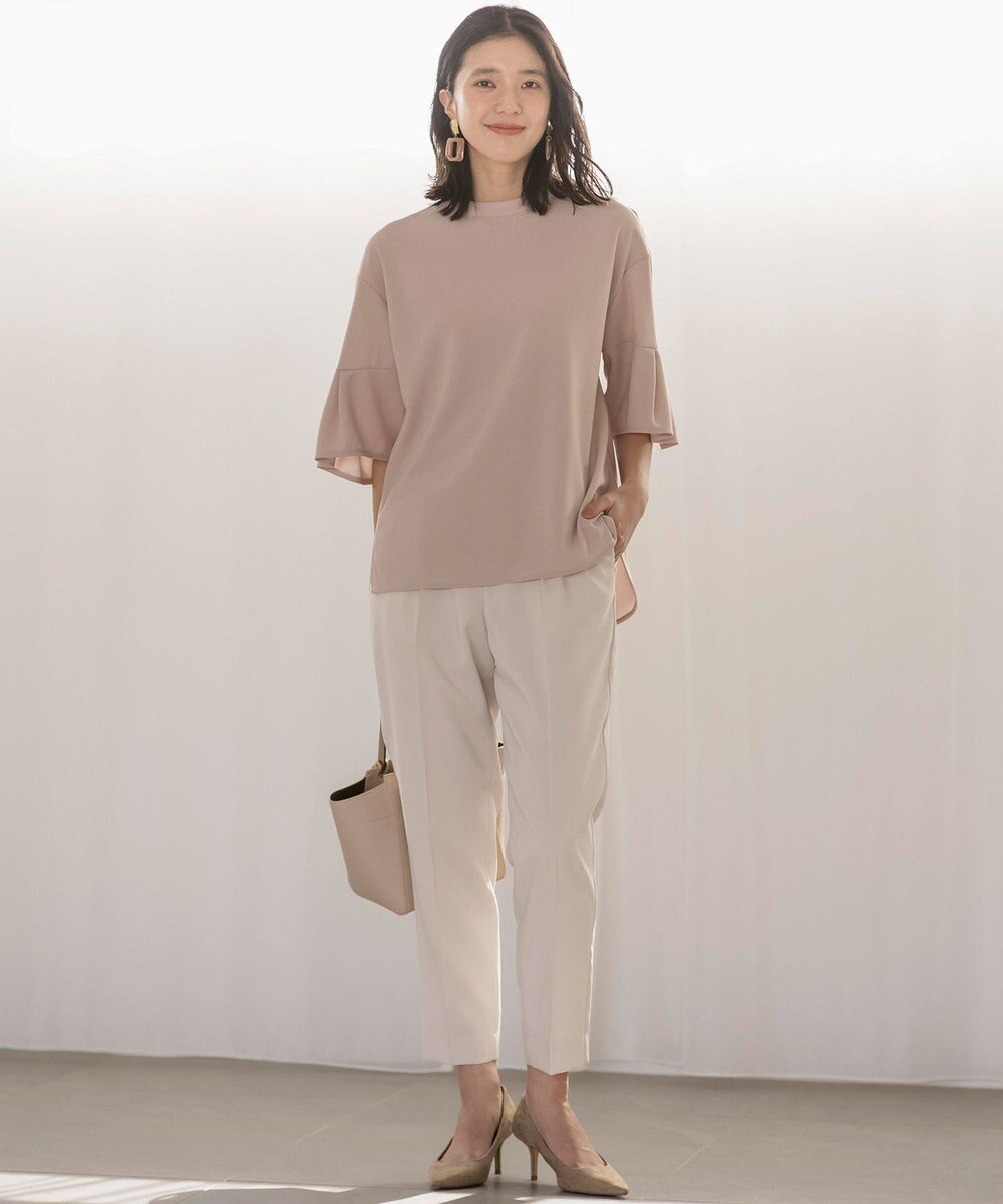 組曲 【UVケア・接触冷感】ライトアムンゼンジャージー袖フレア トップス 