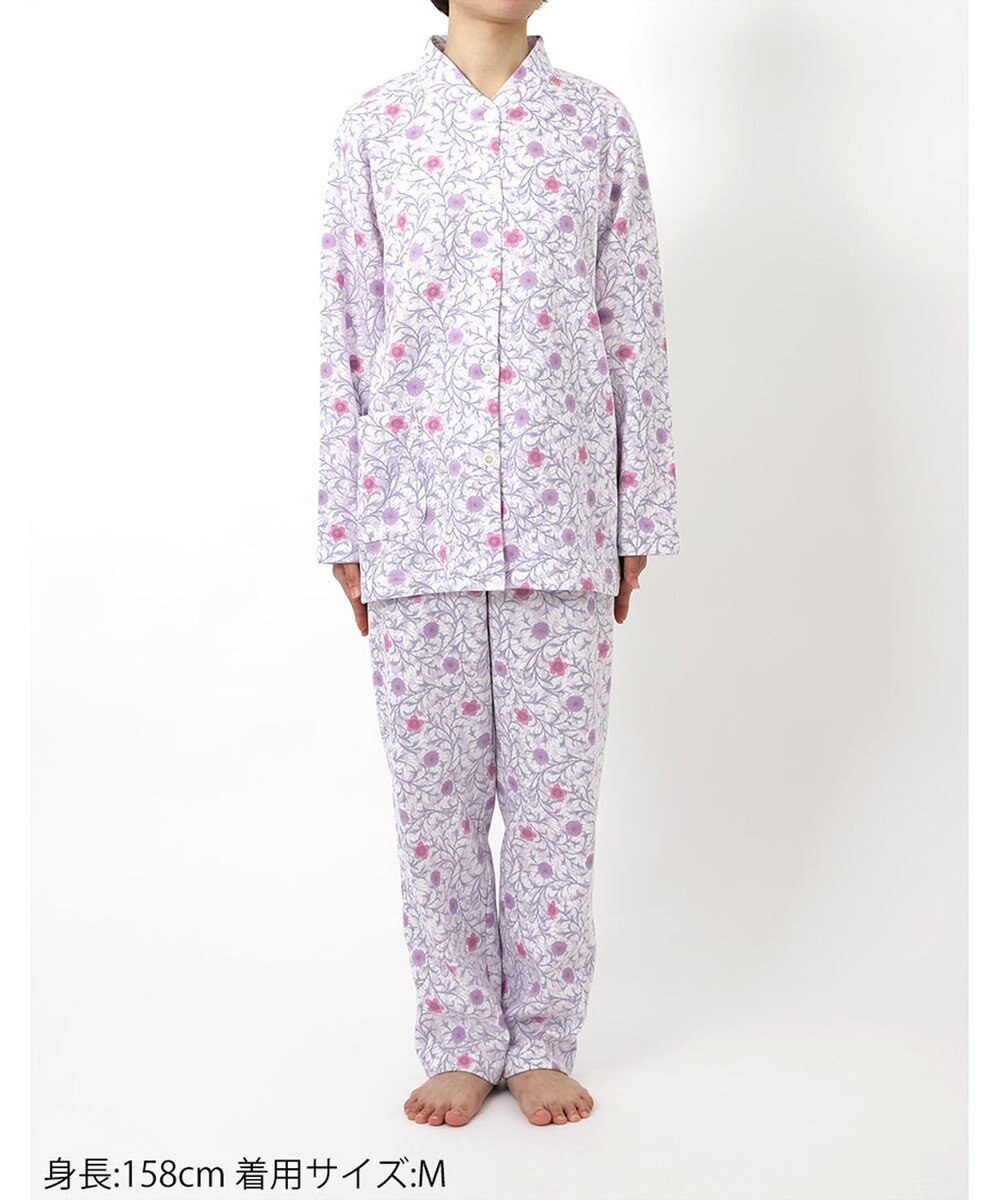 Wing パジャマ 長袖 長ズボン 綿混(本体) あったか レディース EP6013 ウイング／ワコール 