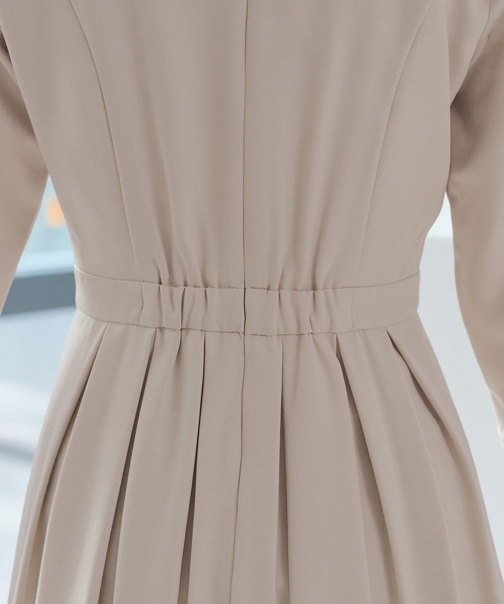 Tiaclasse 【おのののかさん着用】半袖&長袖選べる袖丈・タックフレアワンピース 