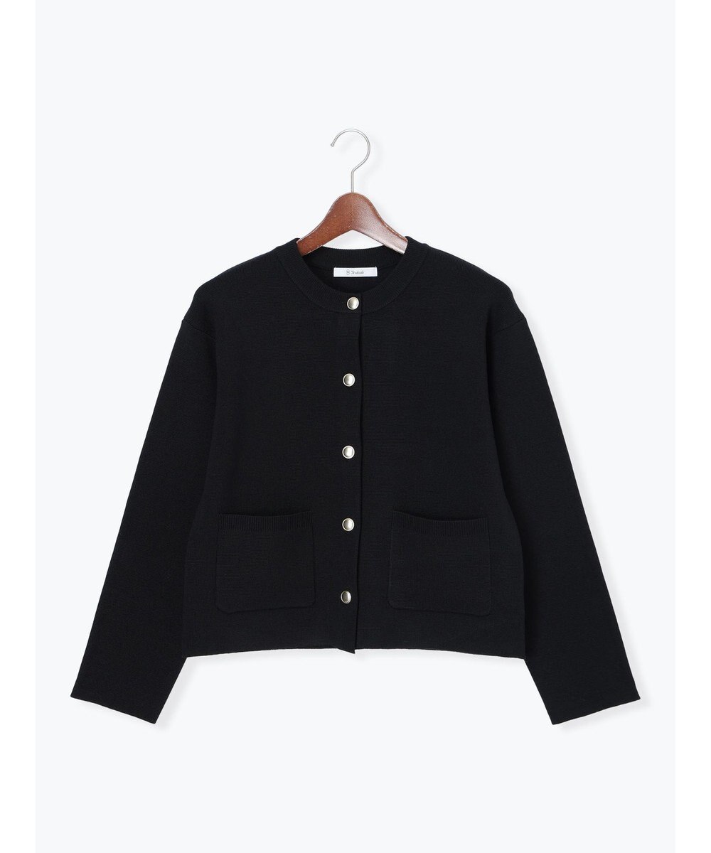 Te chichi ミラノリブポケットクルーカーディガン 