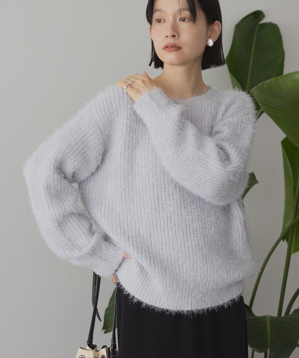 AMERICAN HOLIC 【WEB限定】フェザーゆるニットプルオーバー 