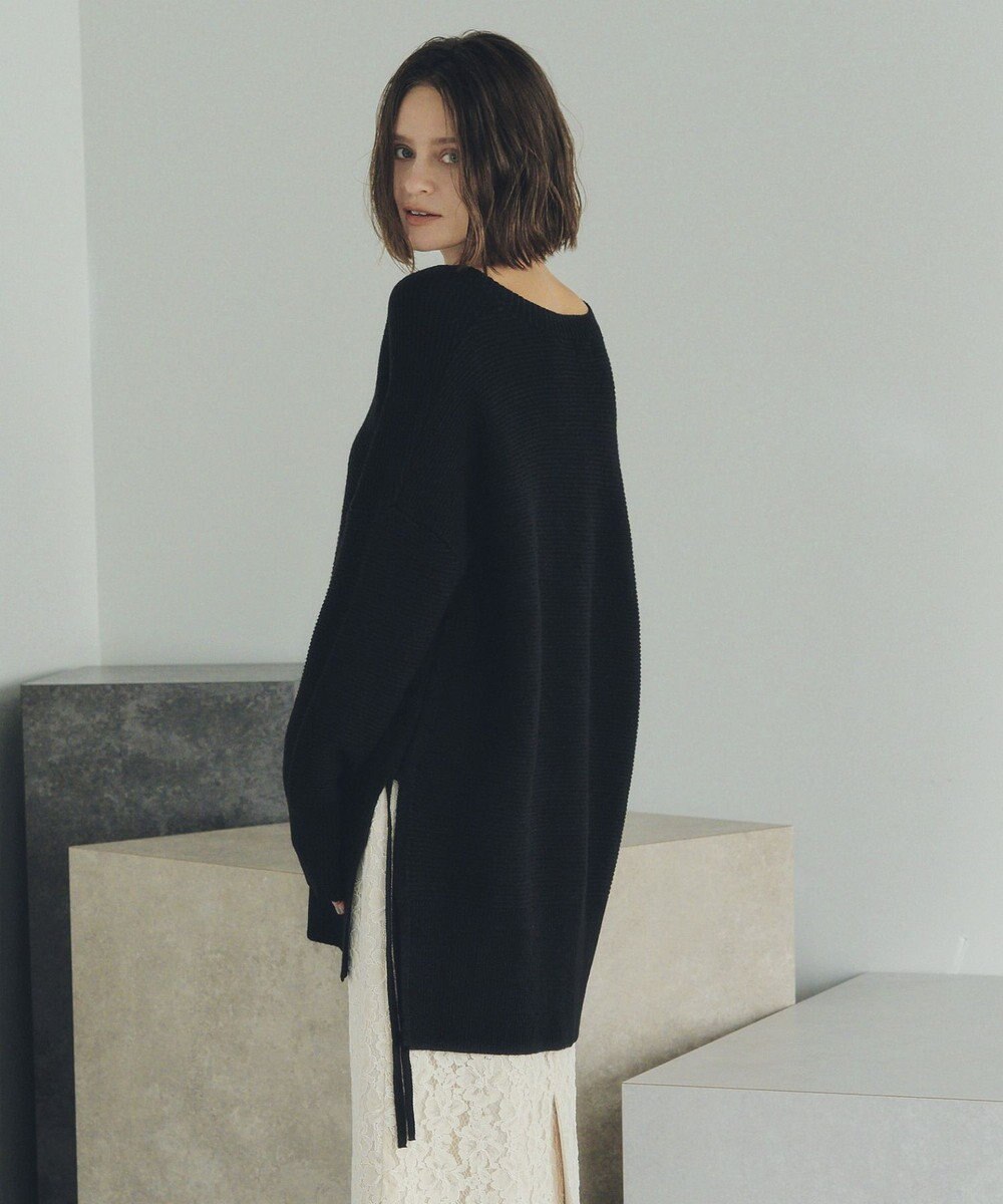 YECCA VECCA Vネックドロストデザインニット 