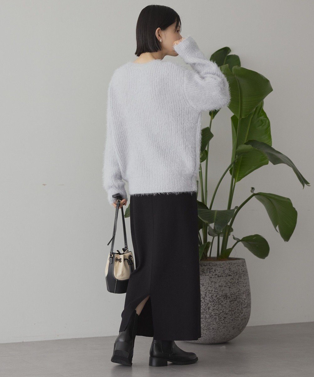 AMERICAN HOLIC 【WEB限定】フェザーゆるニットプルオーバー 