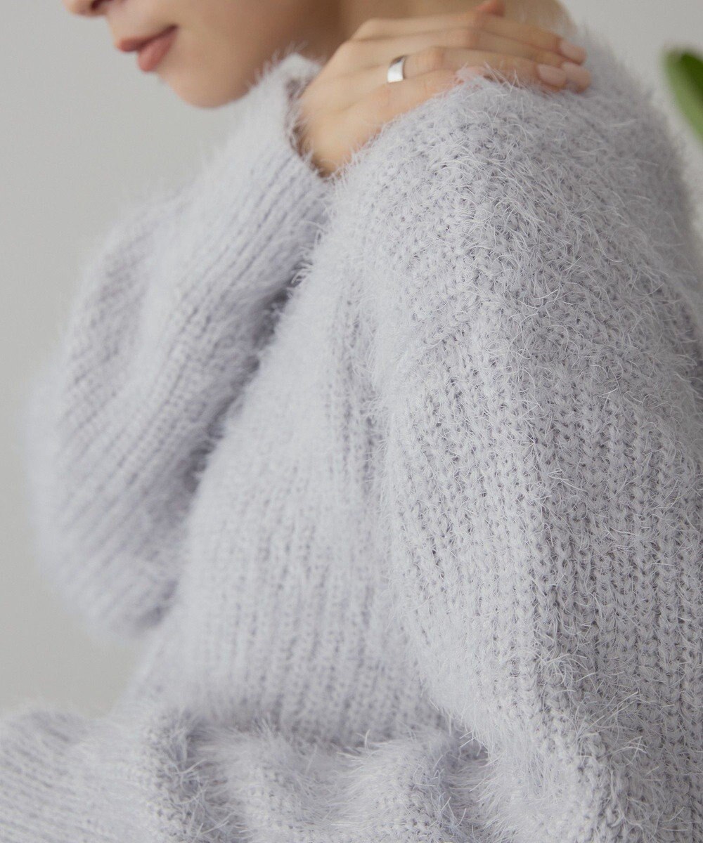 AMERICAN HOLIC 【WEB限定】フェザーゆるニットプルオーバー 